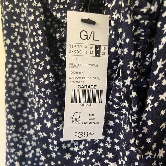 Garage (Large) Fit & Flare Keyhole Dress NWT - Picture 3 of 4